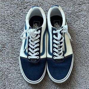 Vans Men's Navy and White Sneakers